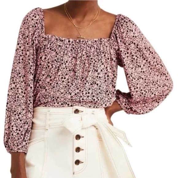 Boden Square Neck Swing Blouse SIZE 8 - Picture 1 of 6